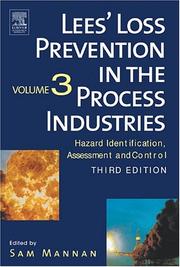 Front cover of Lee's loss prevention in the process industries by Sam Mannan