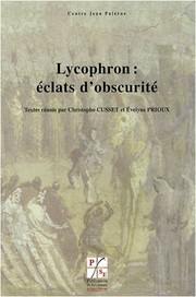 Cover of Lycophron by Christophe Cusset