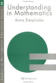 Front cover of Understanding in mathematics by Anna Sierpinska