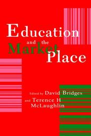Front cover of Education and the market place by David Bridges