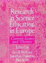 Cover of Research in science education in Europe by Geoff Welford