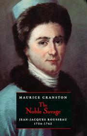 Front cover of The noble savage by Maurice Cranston