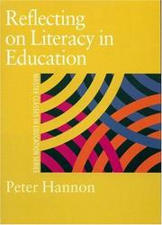 Front cover of Reflecting on Literacy in Education by Peter Hannon