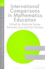 Front cover of International comparisons in mathematics education by Gabriele Kaiser