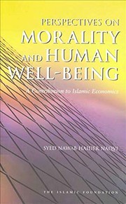Cover of Perspectives on morality and human well-being by Naqvi, Syed Nawab Haider.