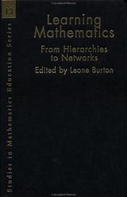 Cover of Learning Mathematics by Leone Burton