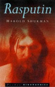 Cover of Rasputin by Harold Shukman