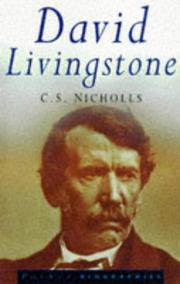 Front cover of David Livingstone by C. S. Nicholls
