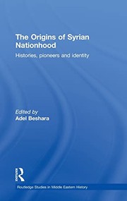 Front cover of The origins of Syrian nationhood by Adel Beshara
