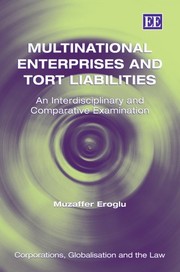 Cover of Multinational enterprises and tort liabilities by Muzaffer Eroglu