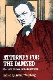 Cover of Attorney for the damned by Clarence Darrow