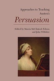 Cover of Approaches to Teaching Austen's Persuasion by Marcia McClintock Folsom
