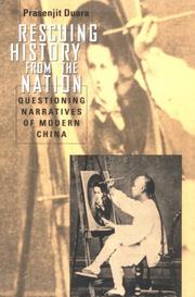 Front cover of Rescuing history from the nation by Prasenjit Duara