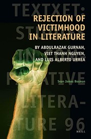 Front cover of Rejection of Victimhood in Literature by Sean James Bosman
