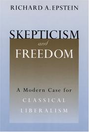Front cover of Skepticism and Freedom by Richard Allen Epstein