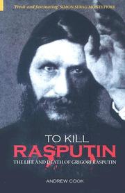 Cover of To Kill Rasputin by Andrew Cook