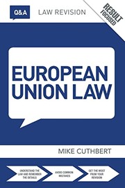 Cover of Q&a European Union Law by Michael Cuthbert