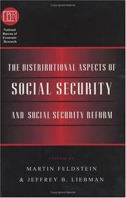 Cover of The Distributional aspects of social security and social security reform by Martin Feldstein