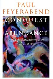 Front cover of Conquest of abundance by Paul K. Feyerabend