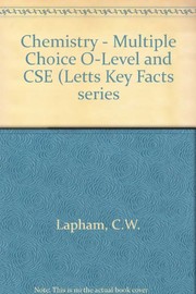 Front cover of GCE O'Level and CSE chemistry by C. W. Lapham