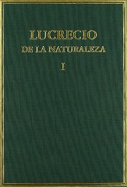 Front cover of De la naturaleza. Vol. I. by Tito Lucrecio Caro