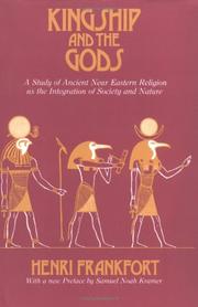 Cover of Kingship and the gods by Henri Frankfort