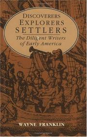 Cover of Discoverers, explorers, settlers by Wayne Franklin