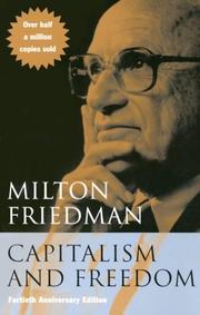 Front cover of Capitalism and freedom by Milton Friedman