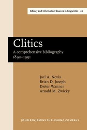 Cover of Clitics by Joel Ashmore Nevis