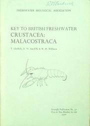 Front cover of A revised key to the British species of Crustacea by Terry Gledhill