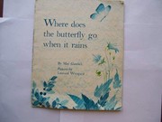 Cover of Where does the butterfly go when it rains? by May Garelick