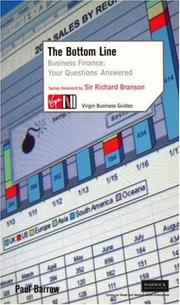 Front cover of The Bottom Line: Business Finance by Paul Barrow