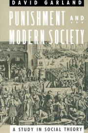 Cover of Punishment and modern society by David Garland