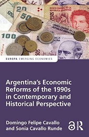 Front cover of Argentina's economic reforms of the 1990s in contemporary and historical perspective by Domingo Cavallo