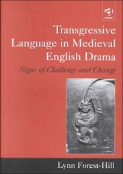 Front cover of Transgressive language in medieval English drama by Lynn Forest-Hill