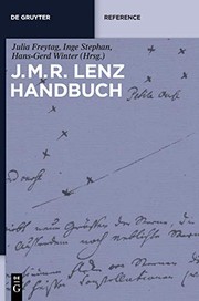 Front cover of J. M. R. -Lenz-Handbuch by Julia Freytag