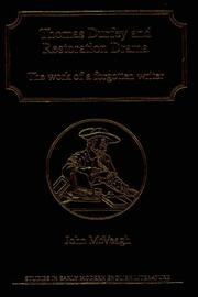 Front cover of Thomas Durfey and Restoration drama by John McVeagh