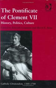 Front cover of PONTIFICATE OF CLEMENT VII: HISTORY, POLITICS, CULTURE; ED. BY KENNETH GOUWENS by Kenneth Gouwens