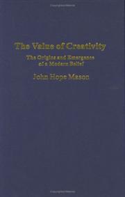 Cover of The Value of Creativity by John Hope Mason