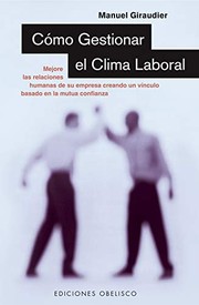 Front cover of Cómo gestionar el clima laboral by Manuel Giraudier Pagés