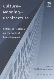Front cover of Culture--meaning--architecture by Keith Diaz Moore