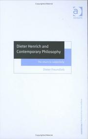Front cover of Dieter Henrich and Contemporary Philosophy by Dieter Freundlieb