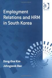Front cover of Employment relations and HRM in South Korea by Tong-wŏn Kim