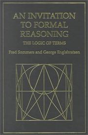 Front cover of An invitation to formal reasoning by Frederic Tamler Sommers