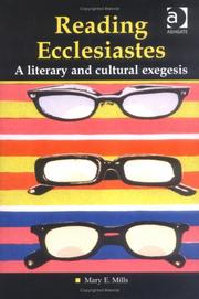 Cover of Reading Ecclesiastes by Mary E. Mills