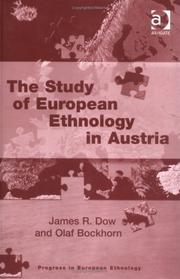 Front cover of STUDY OF EUROPEAN ETHNOLOGY IN AUSTRIA by JAMES R. DOW