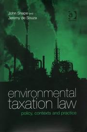 Front cover of Environmental taxation law by Snape, John.