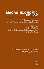 Front cover of Macro-Economic Policy by James Oliver Newton Perkins