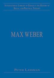 Cover of Max Weber by Peter Lassman