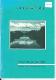 Front cover of October light by Jeff Tagami